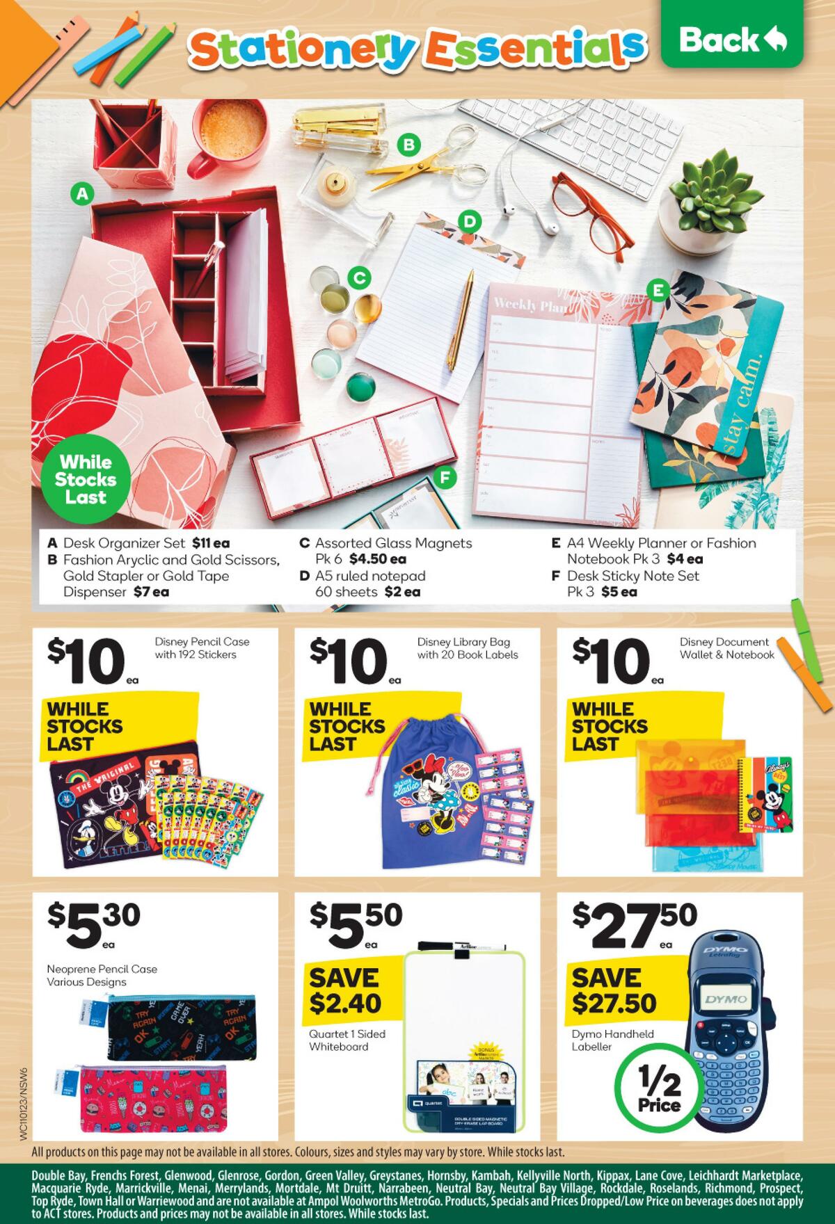 Woolworths Back to School Catalogues from 11 January