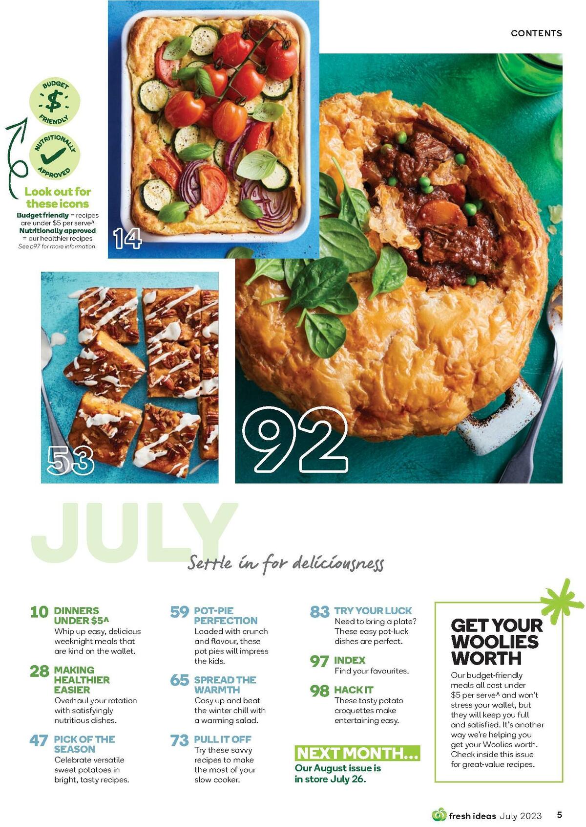 Woolworths Fresh Ideas Magazine July Catalogues from 1 July