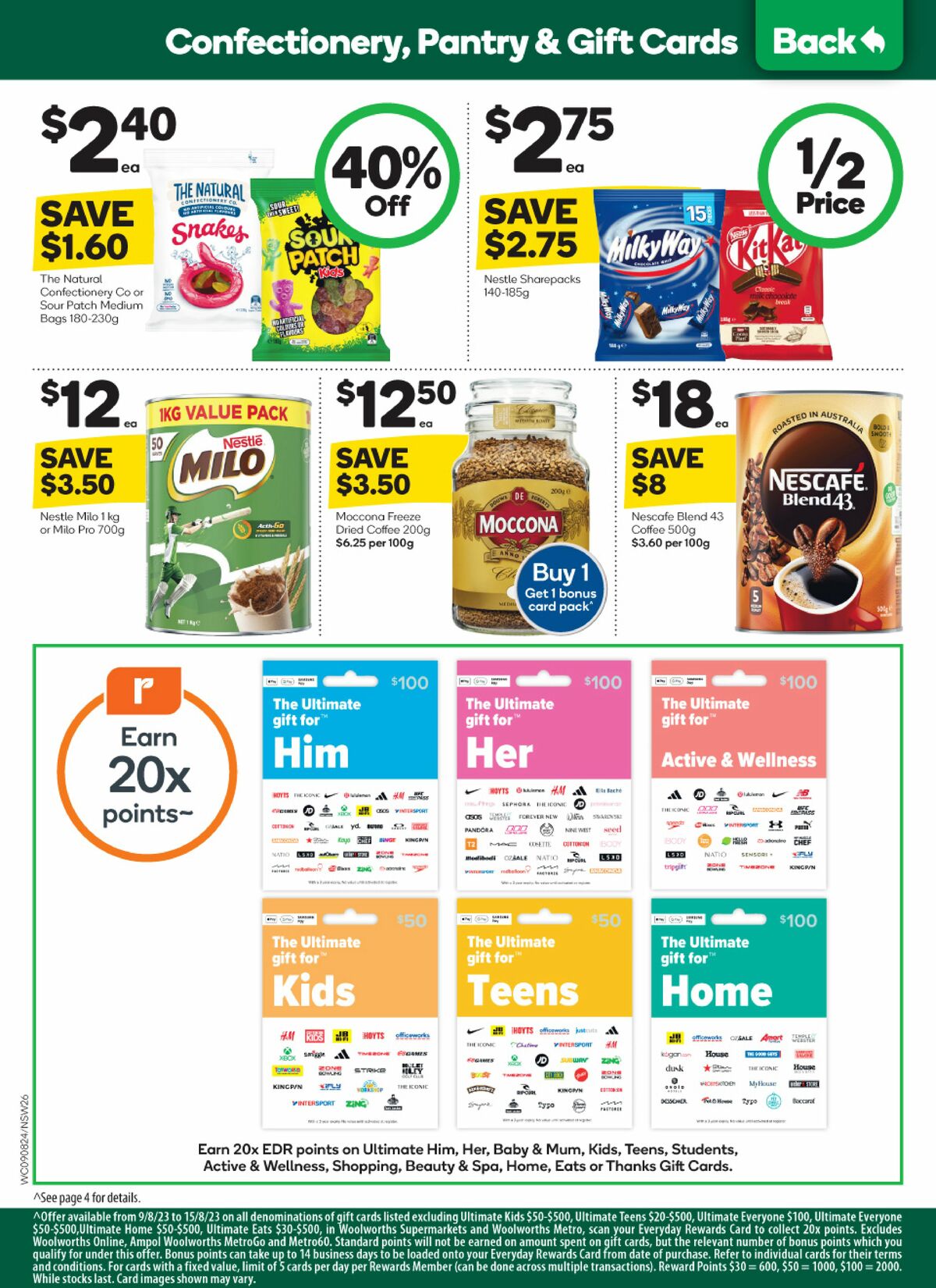 Woolworths Catalogues from 9 August