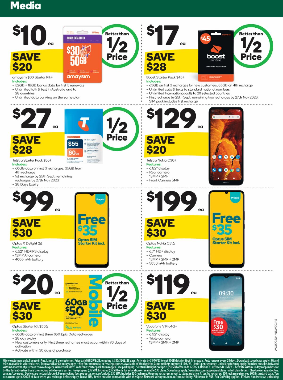 Woolworths Catalogues from 9 August