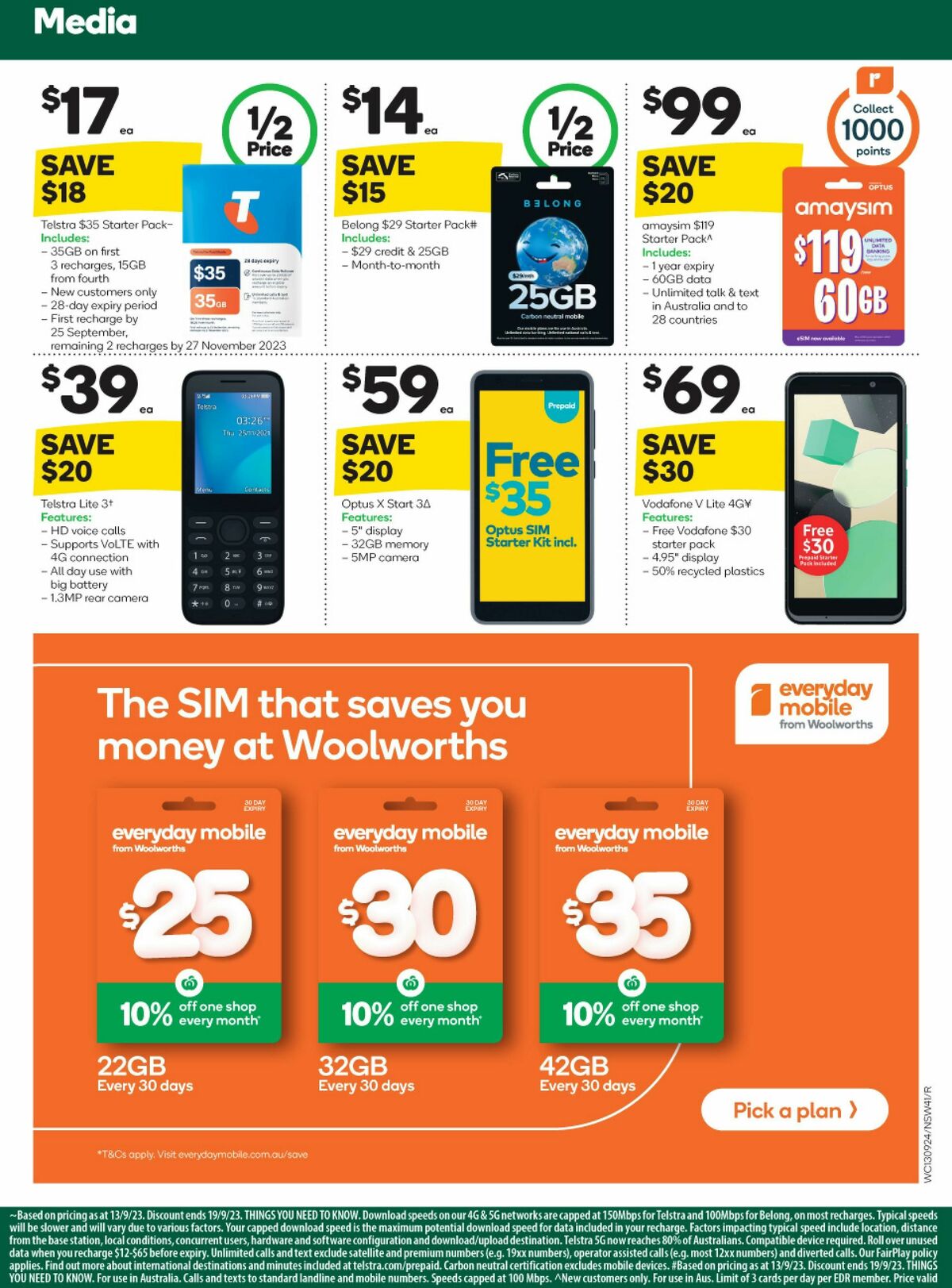 Woolworths Catalogues from 13 September