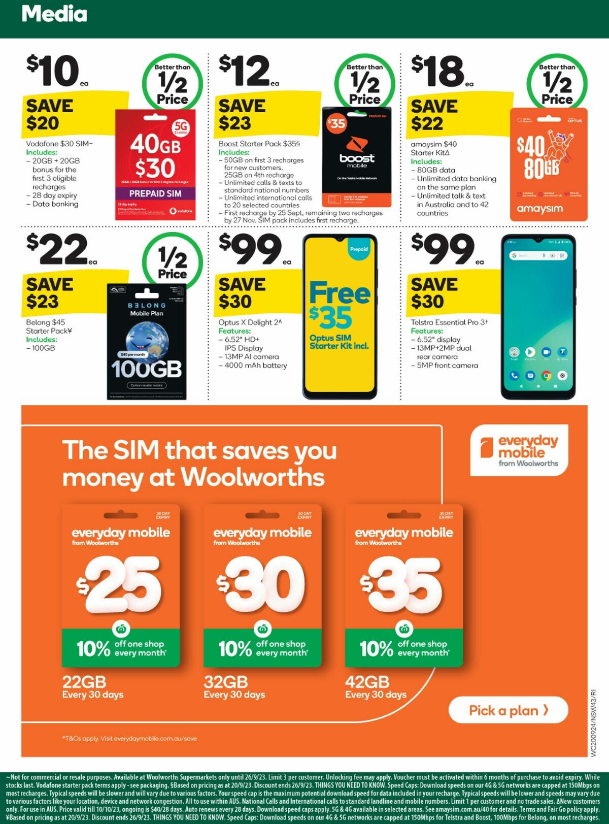 Woolworths Catalogues from 20 September