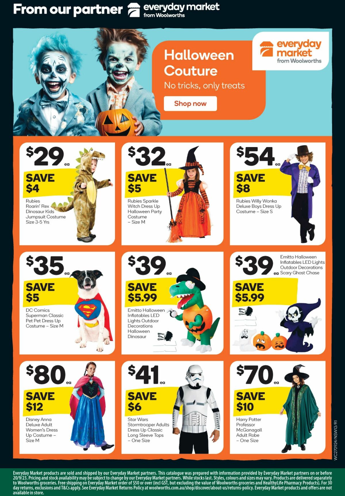 Woolworths Happy Halloween Catalogues from 27 September