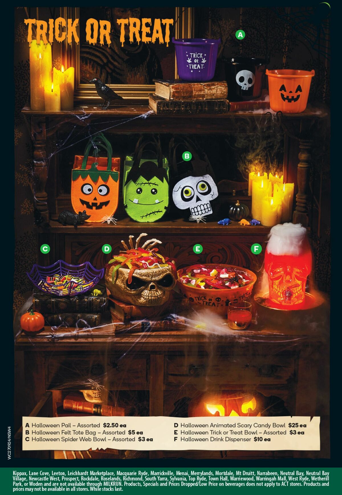 Woolworths Happy Halloween Catalogues from 27 September