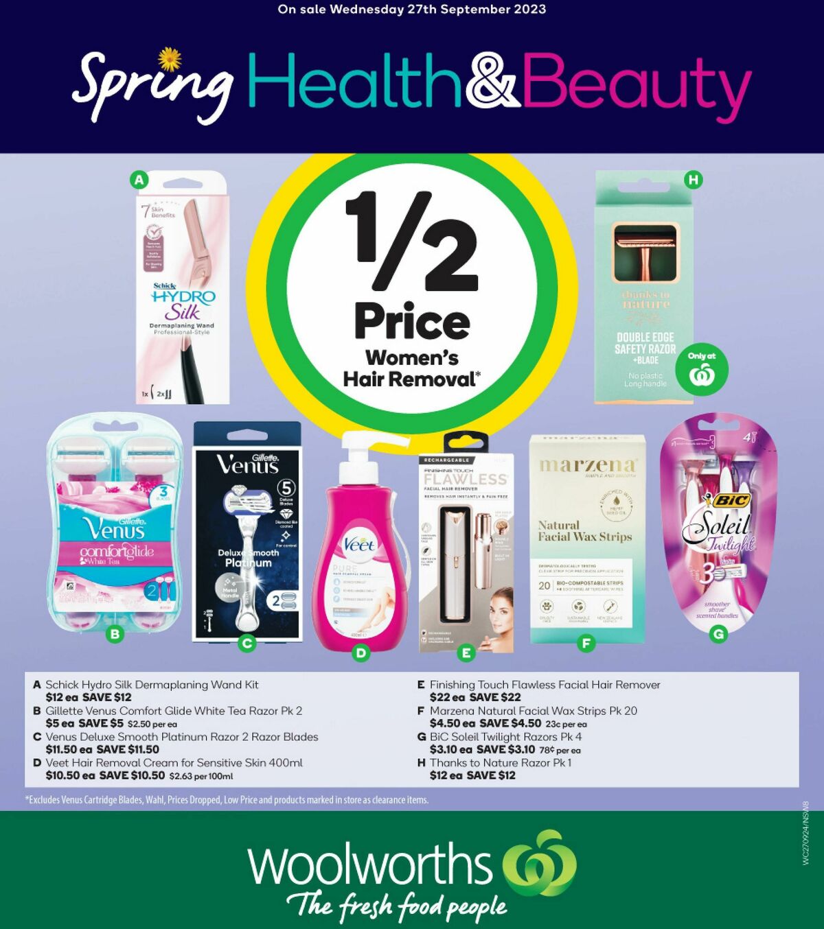 Woolworths Spring Health & Beauty Catalogues from 27 September