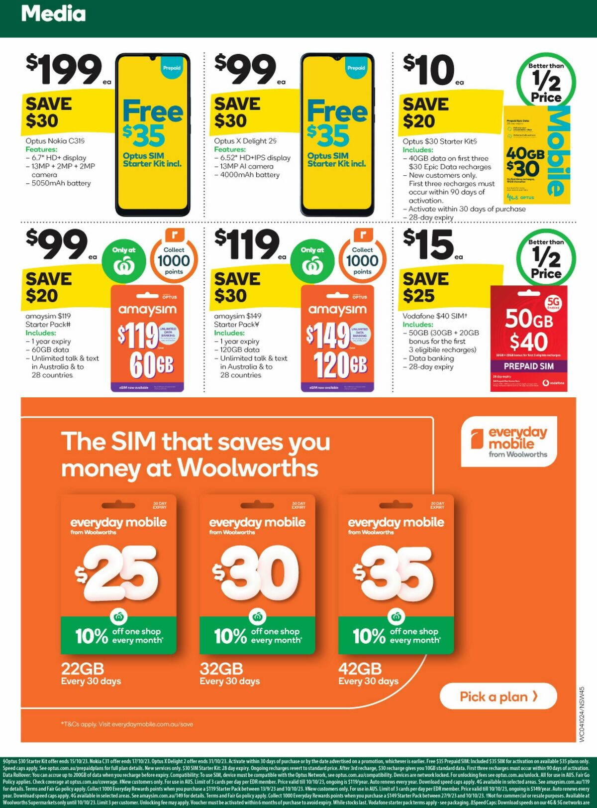 Woolworths Catalogues from 4 October