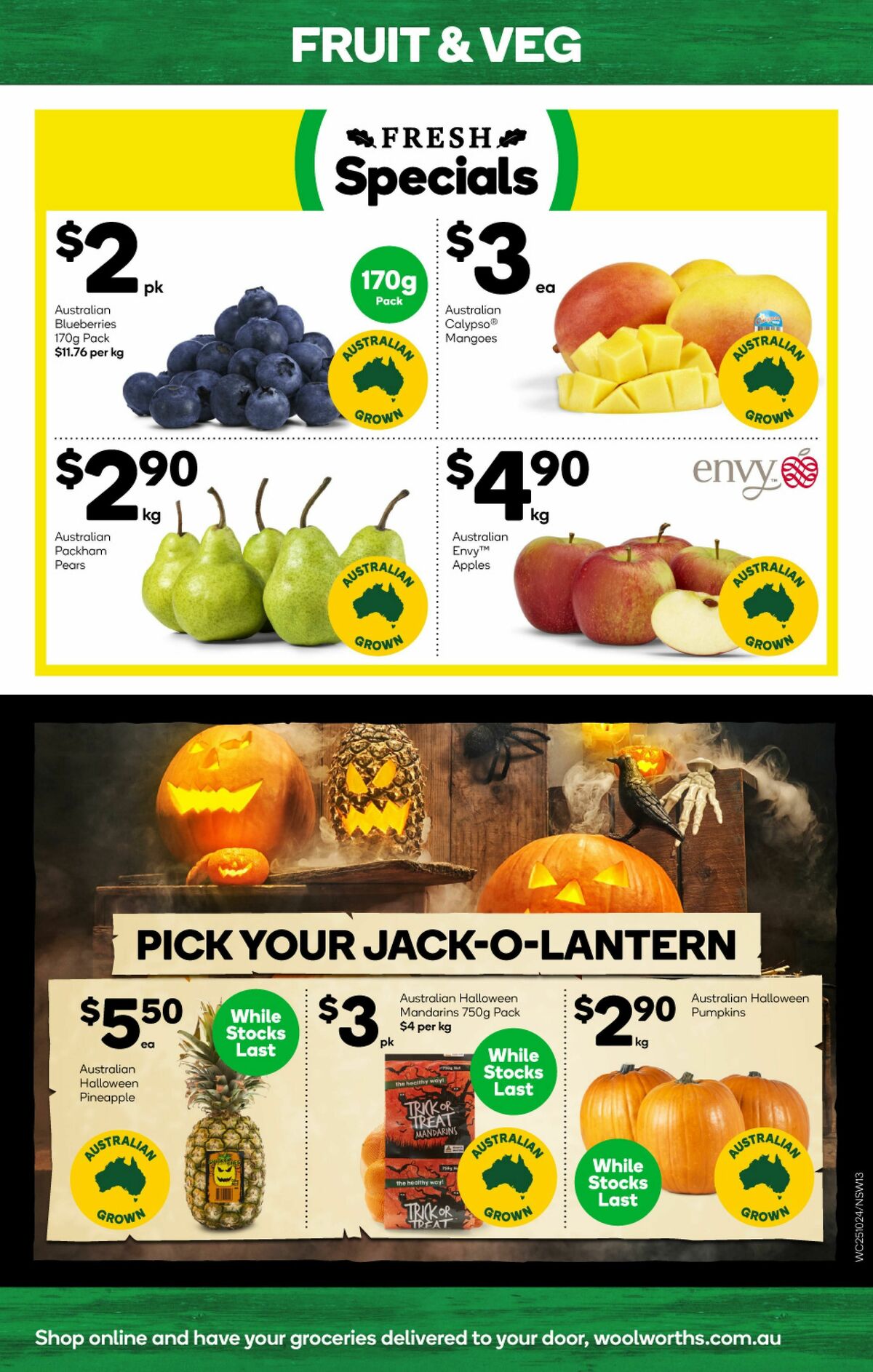 Woolworths Catalogues from 25 October