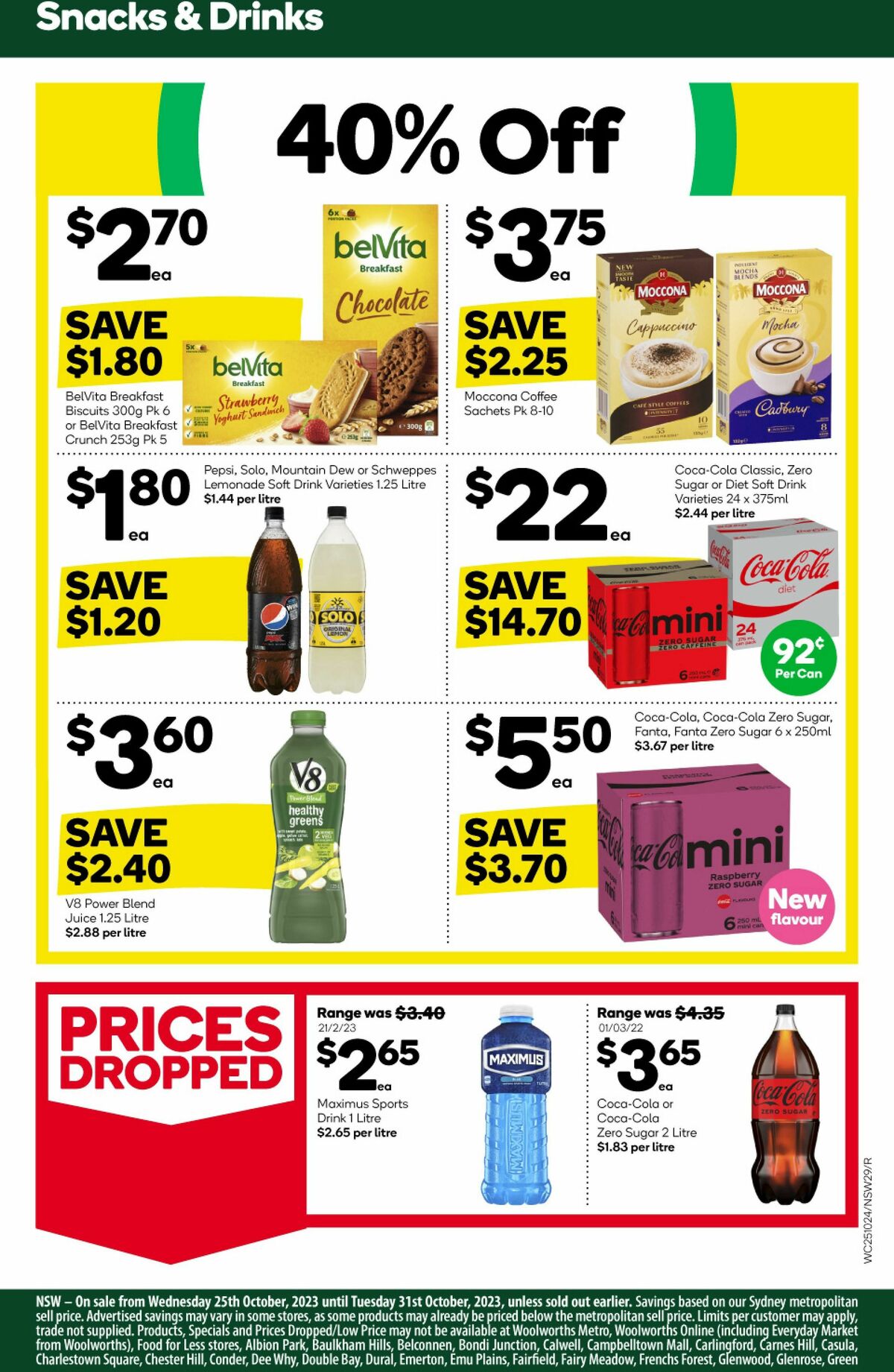 Woolworths Catalogues from 25 October