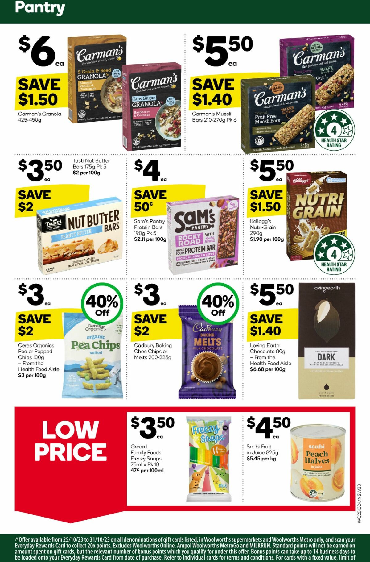 Woolworths Catalogues from 25 October