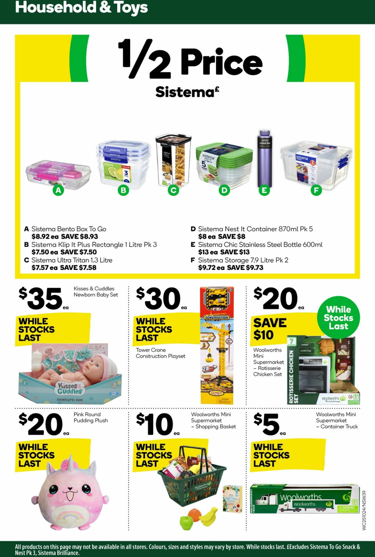 Woolworths Catalogues from 25 October