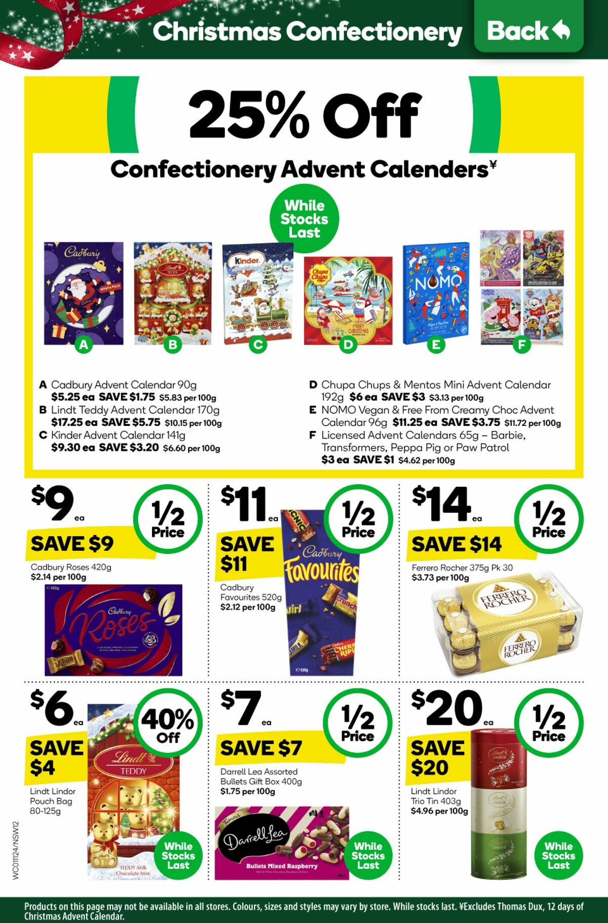 Woolworths Catalogues from 1 November