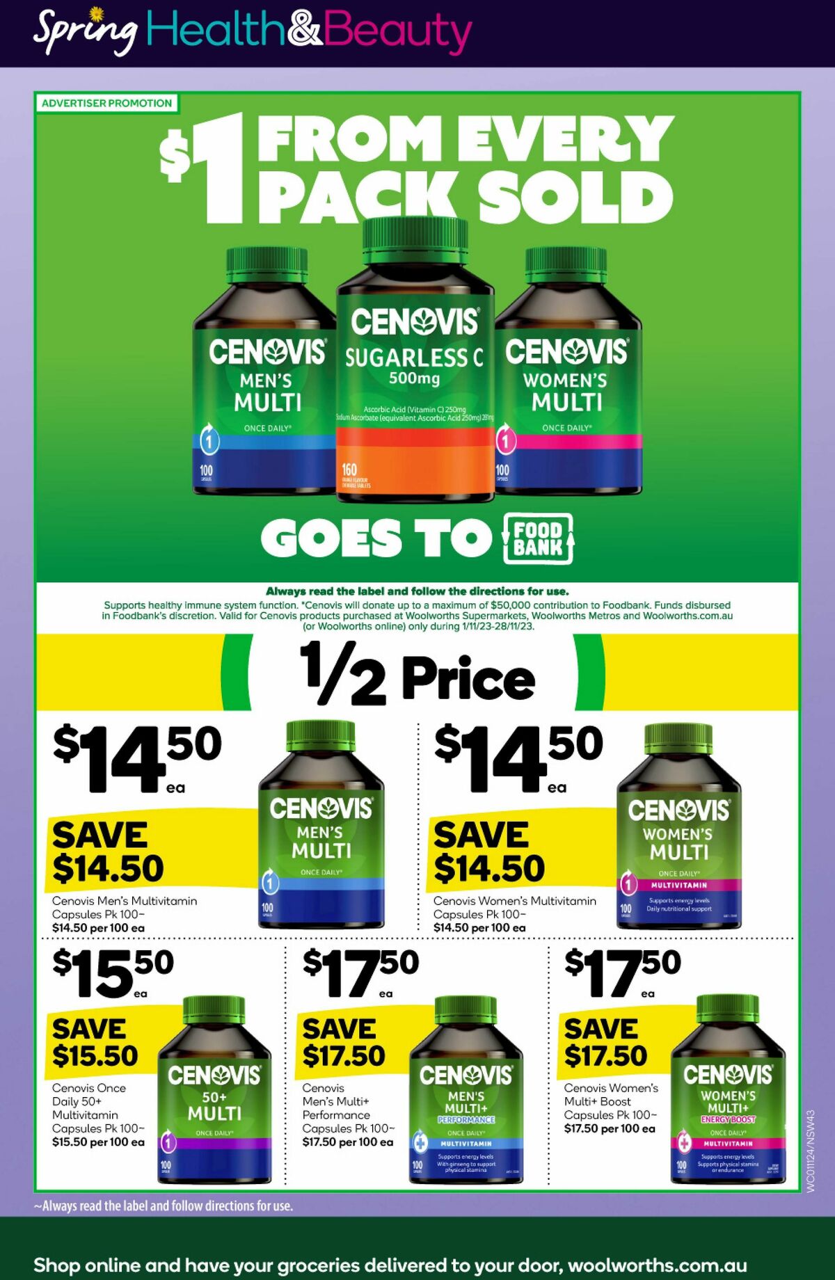 Woolworths Catalogues from 1 November