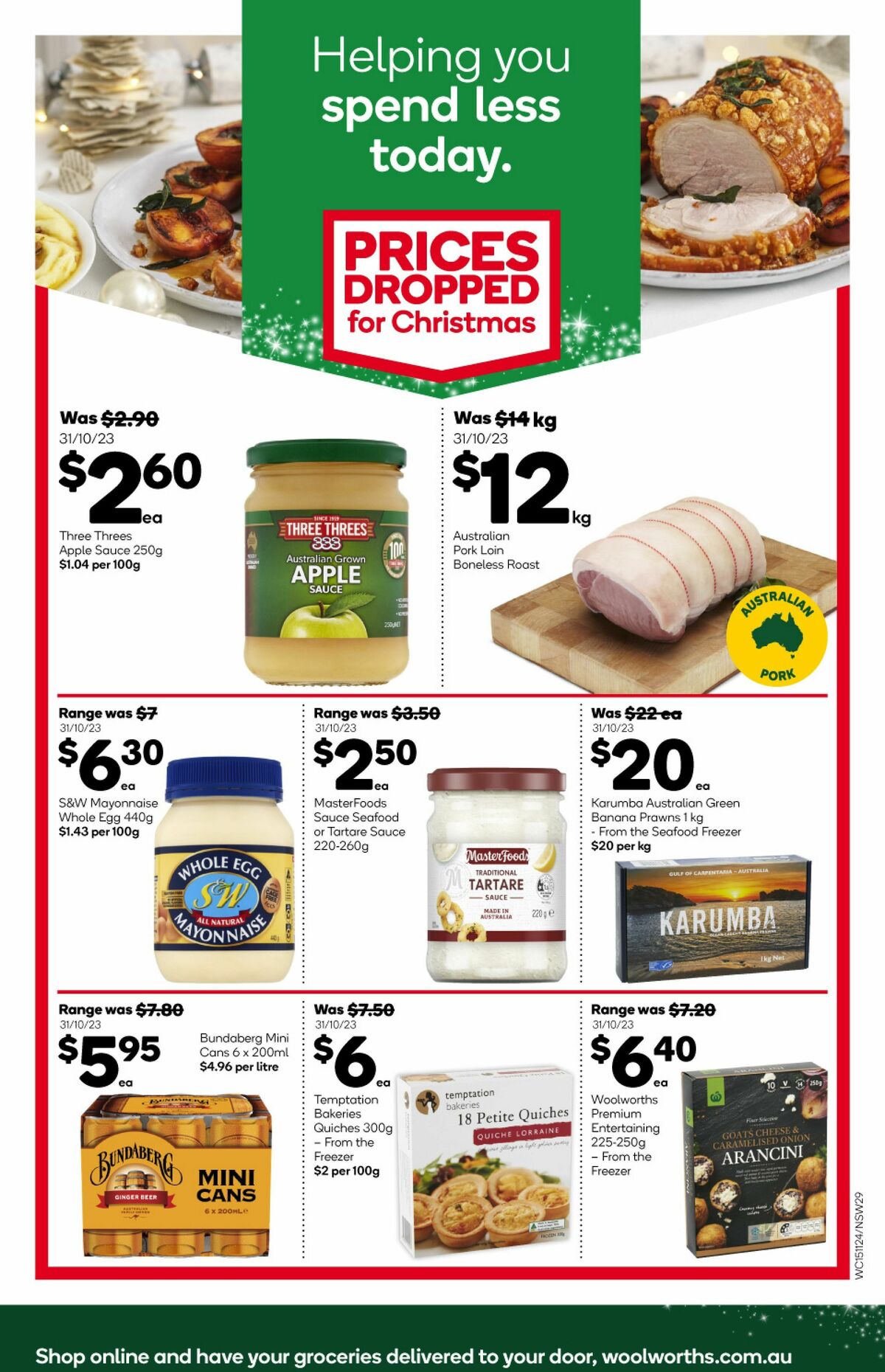 Woolworths Catalogues from 15 November