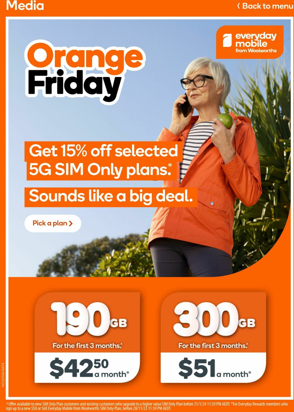 Woolworths Orange Friday Catalogues from 22 November