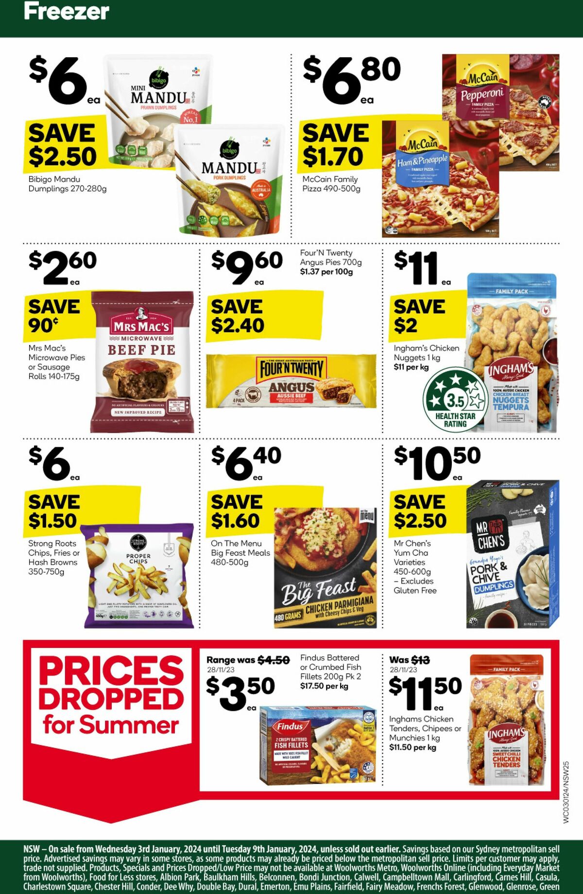 Woolworths Catalogues from 3 January