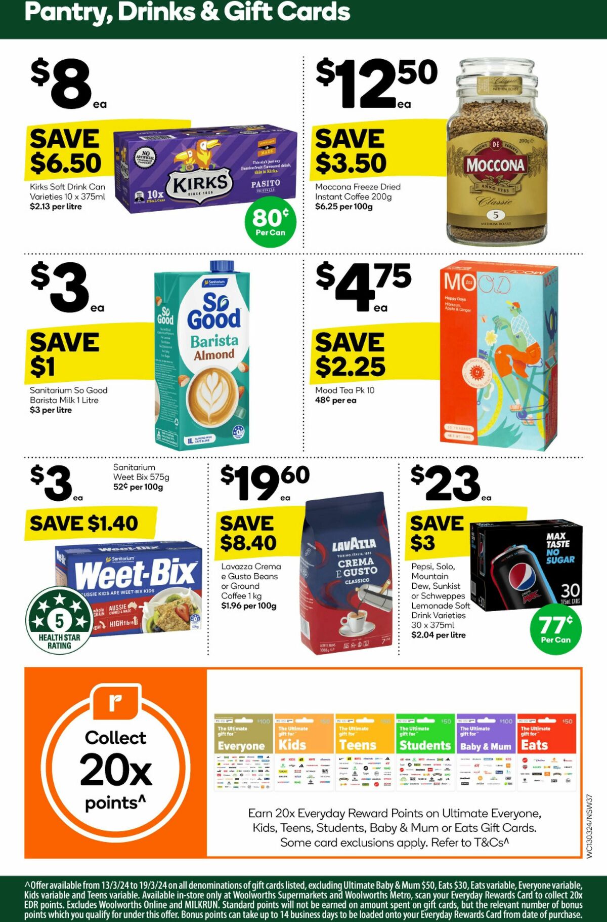 Woolworths Catalogues from 13 March