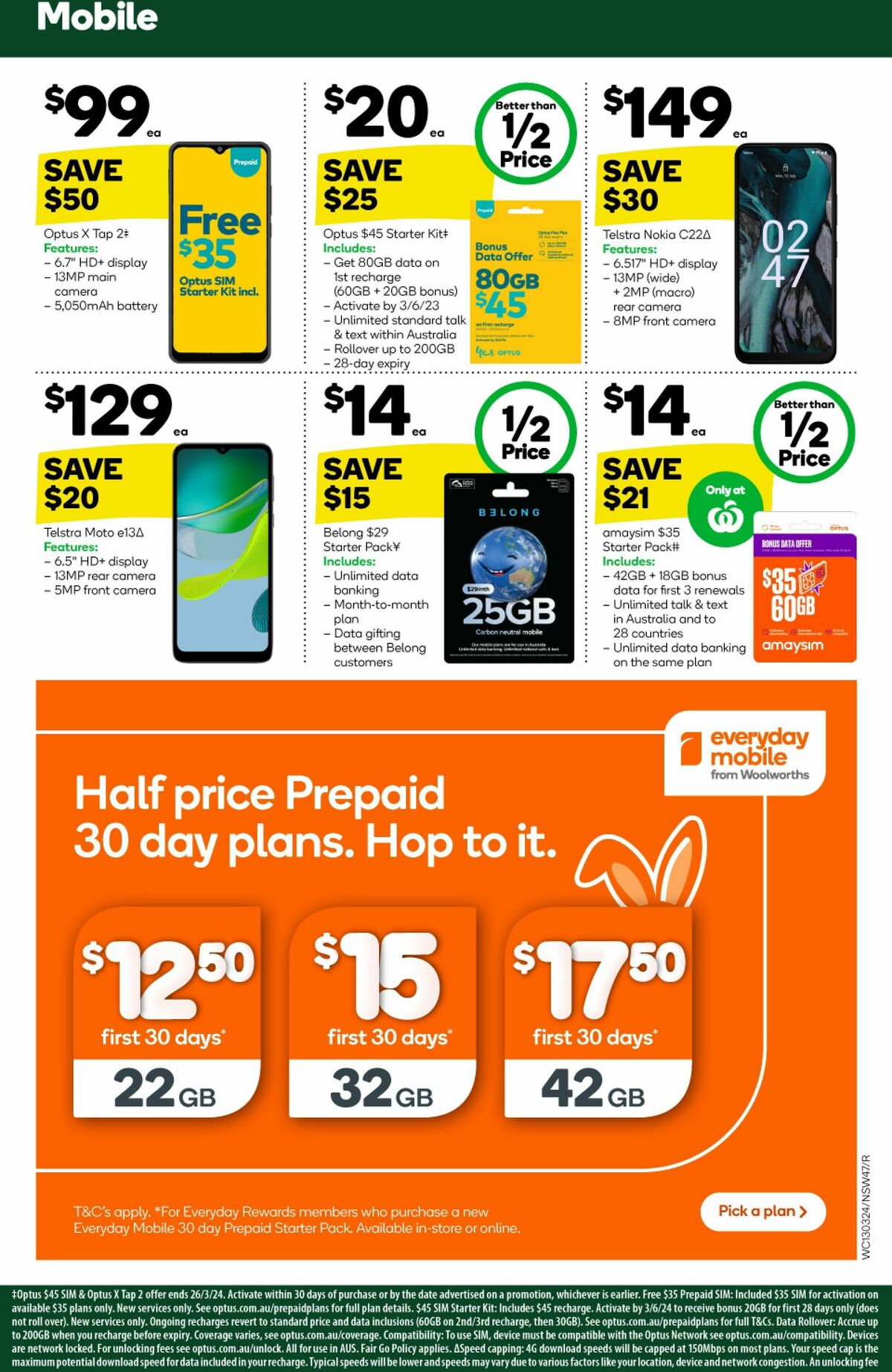 Woolworths Catalogues from 13 March