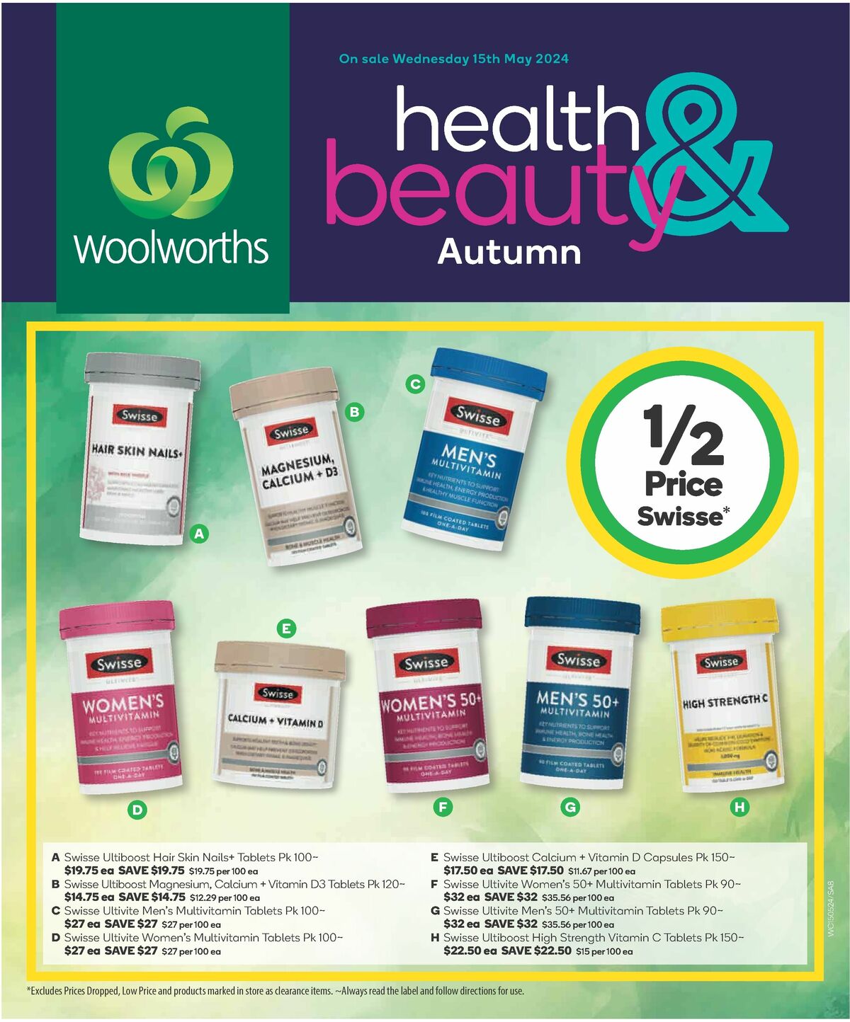 Woolworths Autumn Health & Beauty Catalogues from 15 May