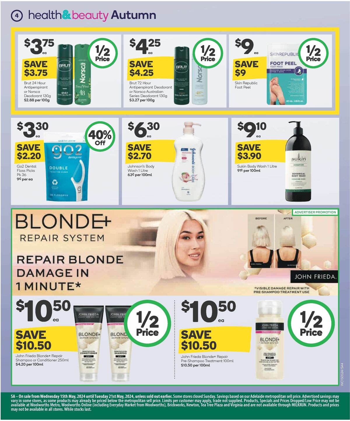 Woolworths Autumn Health & Beauty Catalogues from 15 May