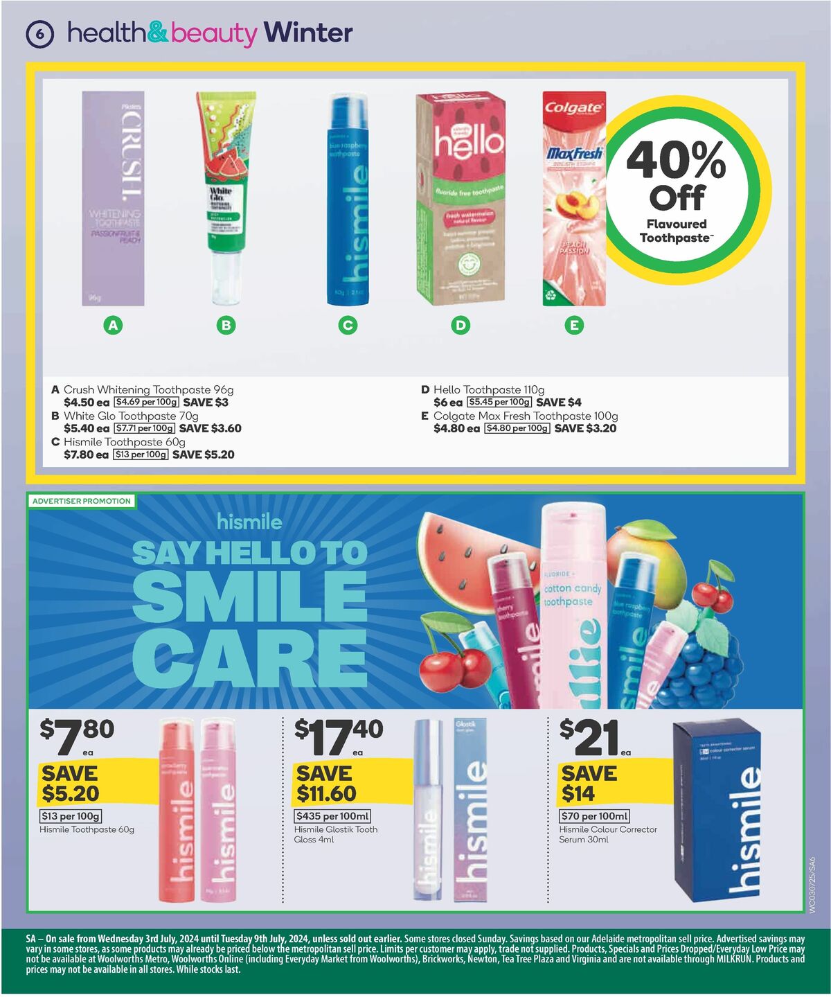 Woolworths Winter Health & Beauty Catalogues from 3 July