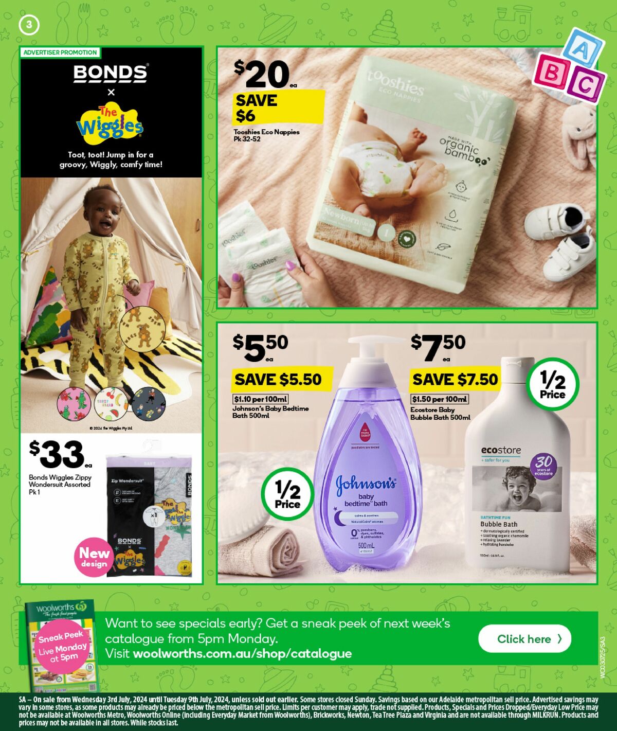 Woolworths Baby Catalogues from 3 July
