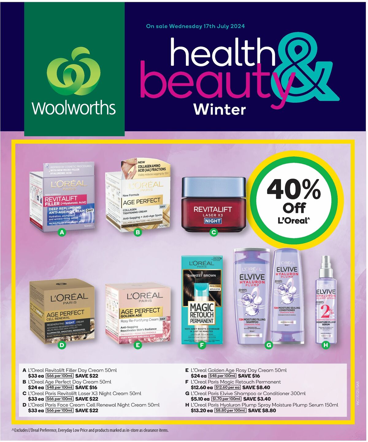 Woolworths Winter Health & Beauty Catalogues from 17 July