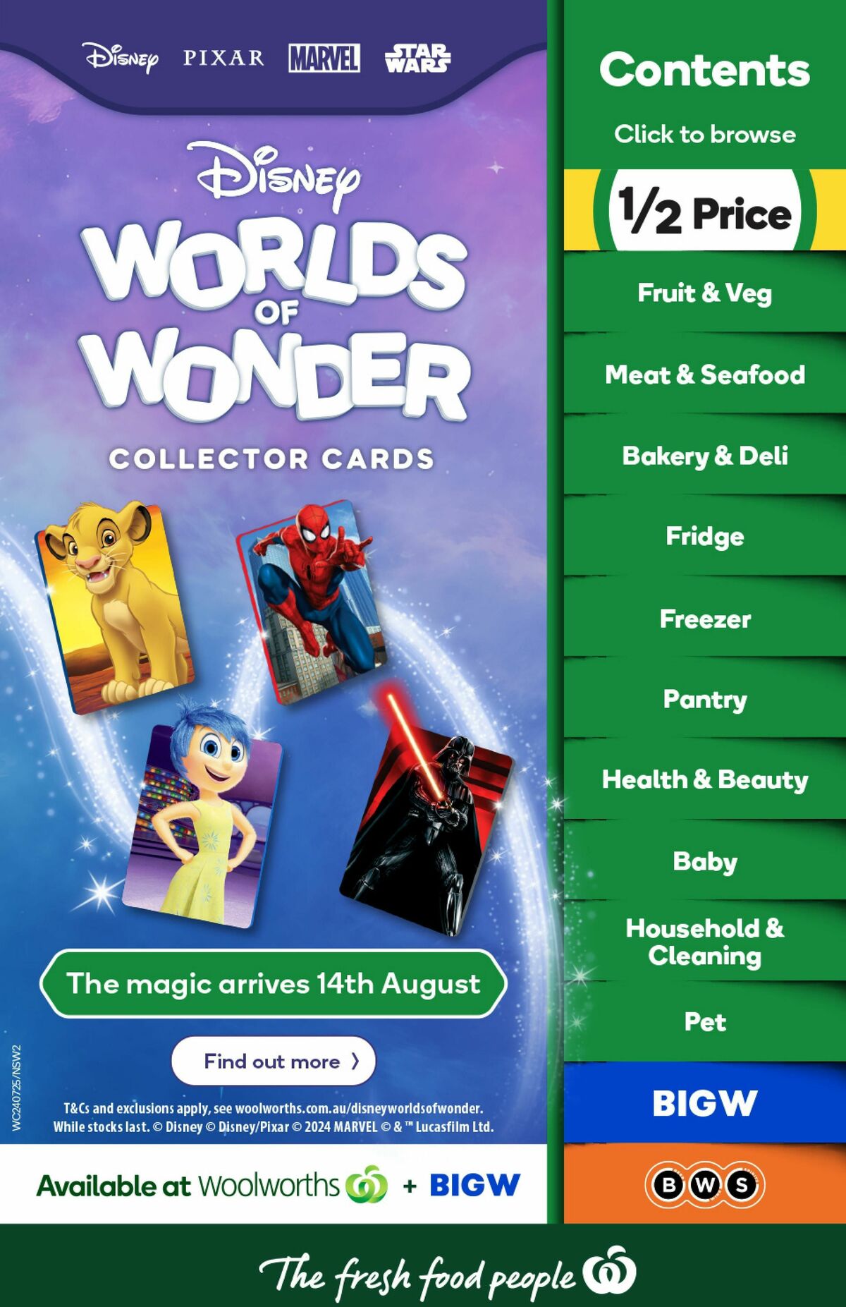 Woolworths Catalogues from 24 July