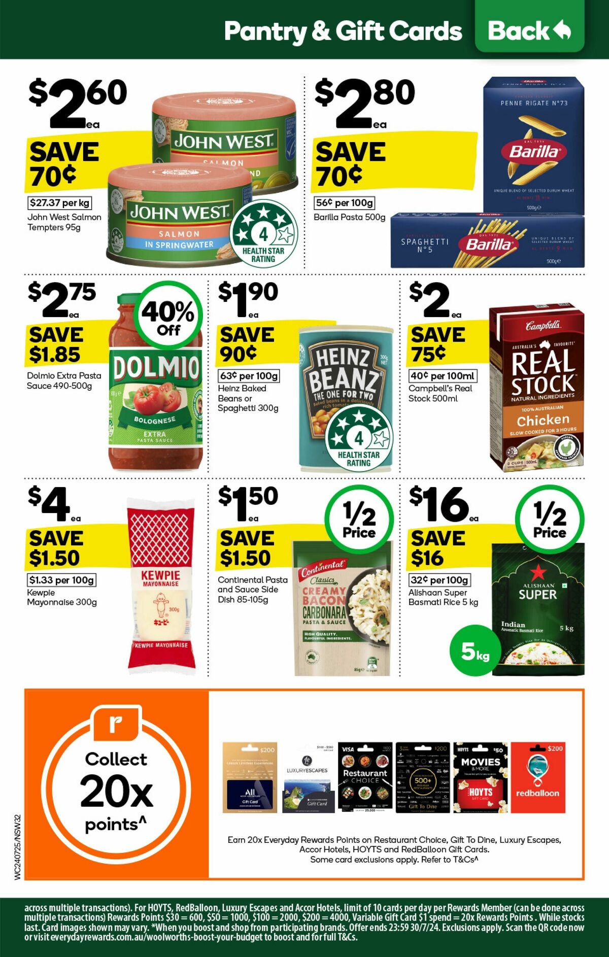 Woolworths Catalogues from 24 July