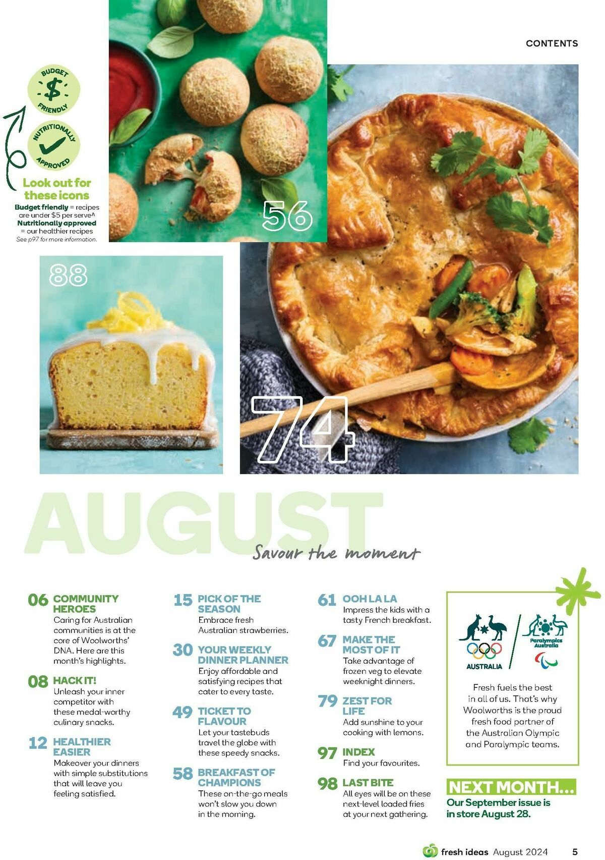 Woolworths Fresh Ideas Magazine August Catalogues from 1 August