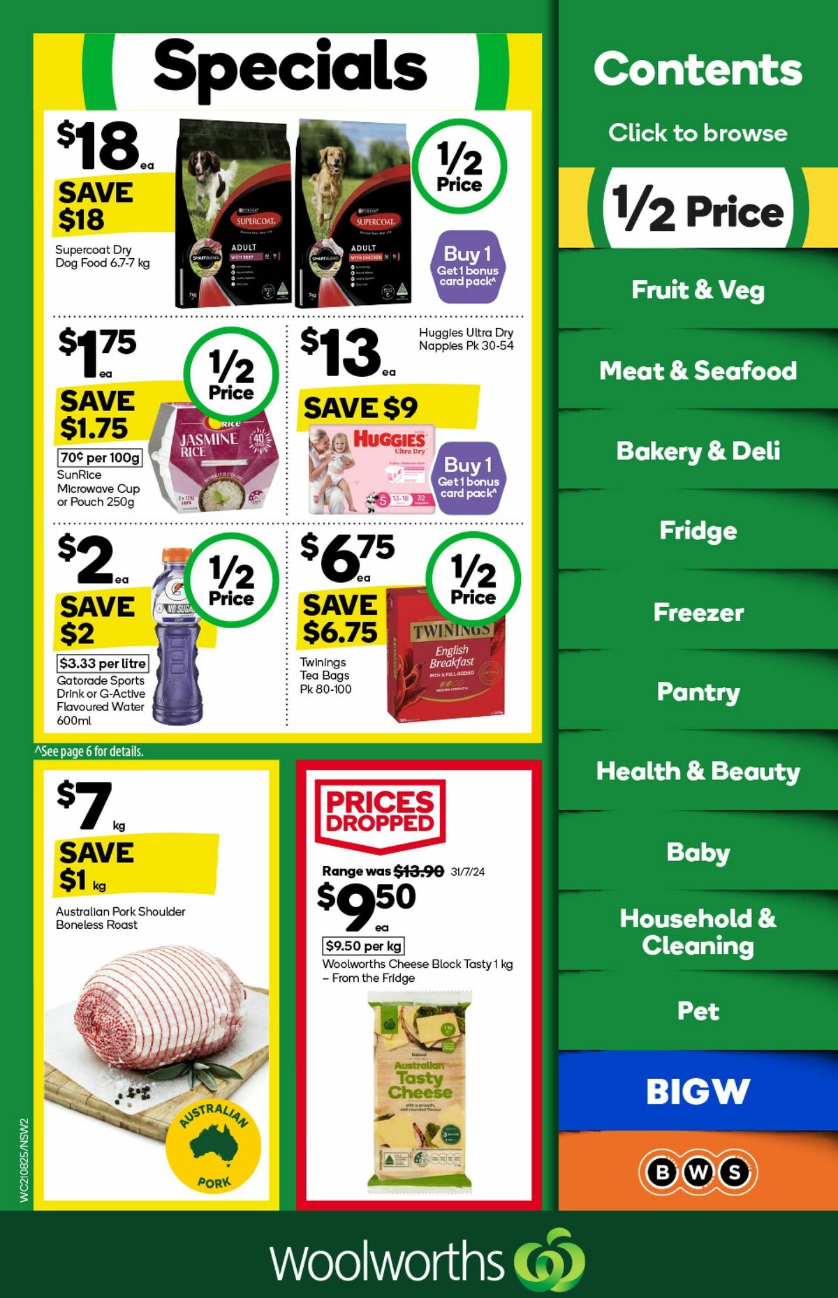 Woolworths Catalogues from 21 August