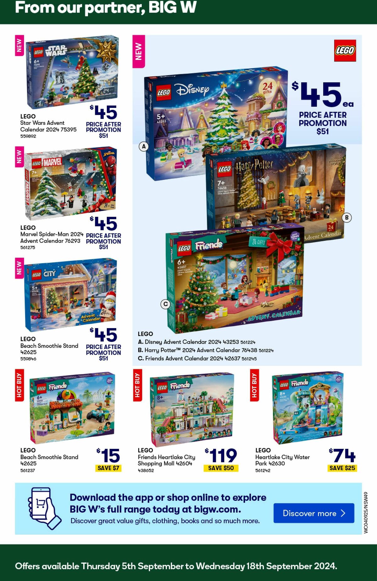 Woolworths Catalogues from 4 September