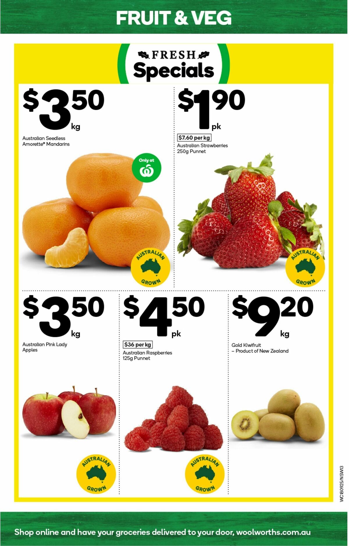 Woolworths Catalogues from 18 September