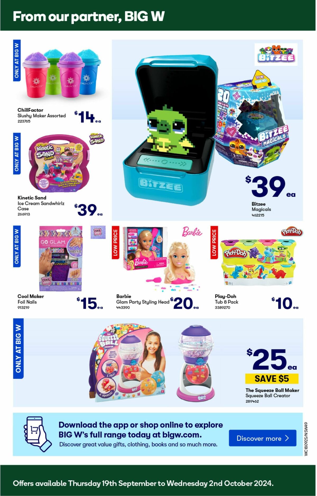 Woolworths Catalogues from 18 September