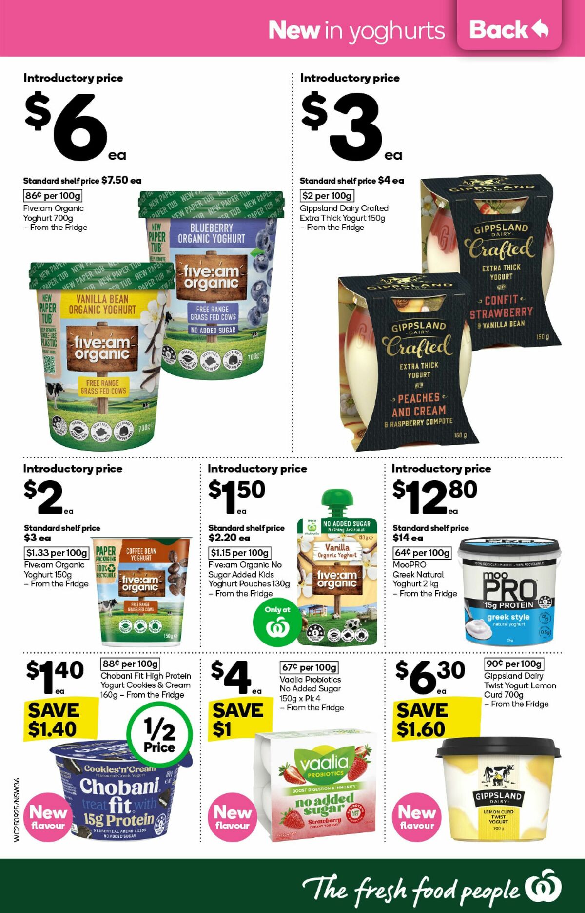 Woolworths Catalogues from 25 September