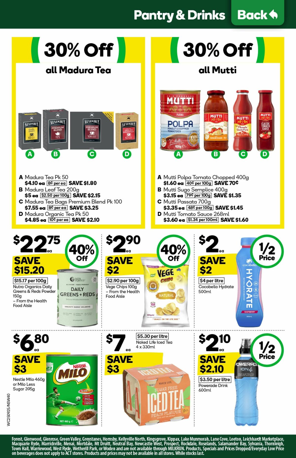 Woolworths Catalogues from 25 September