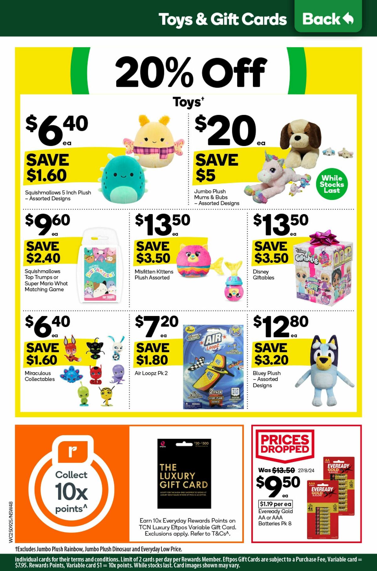 Woolworths Catalogues from 25 September