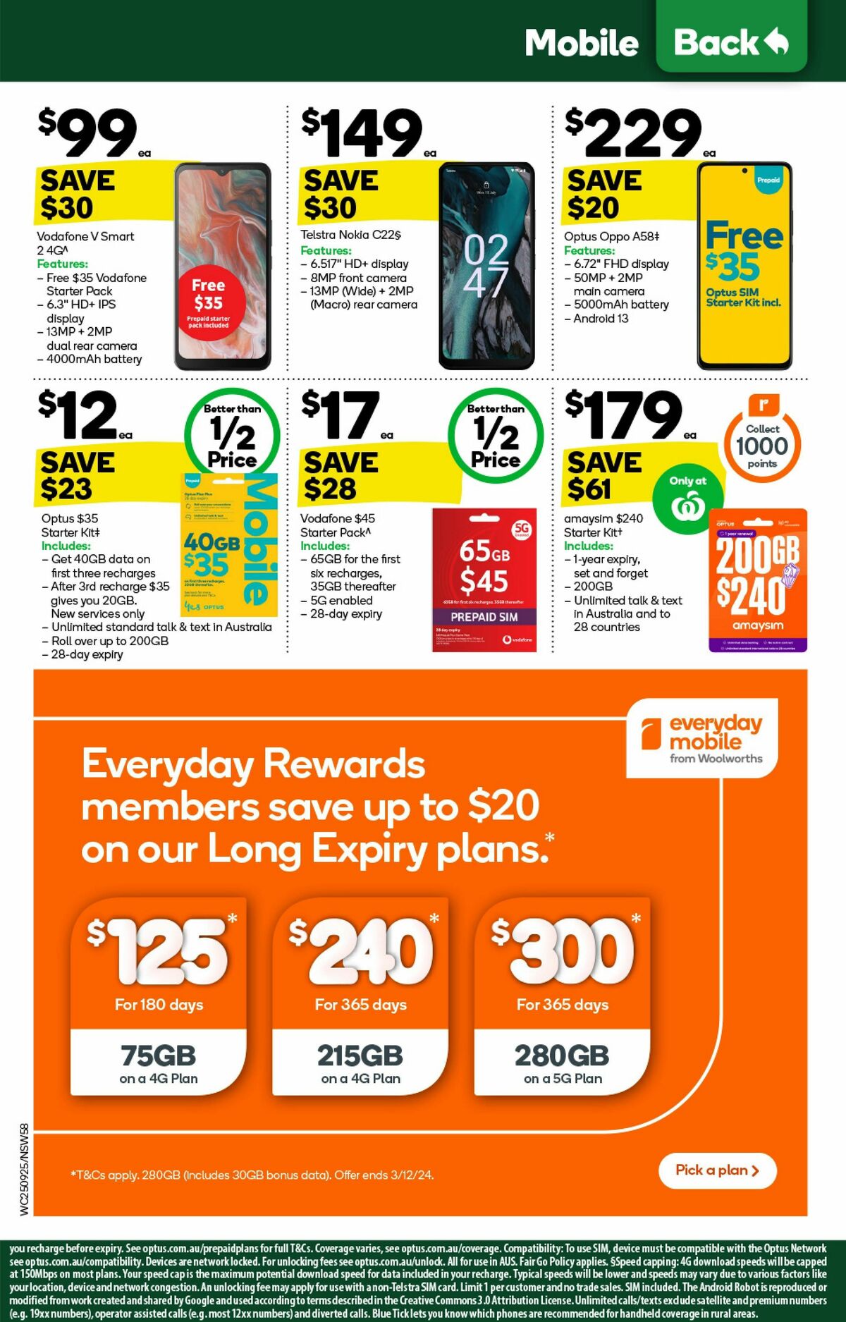 Woolworths Catalogues from 25 September