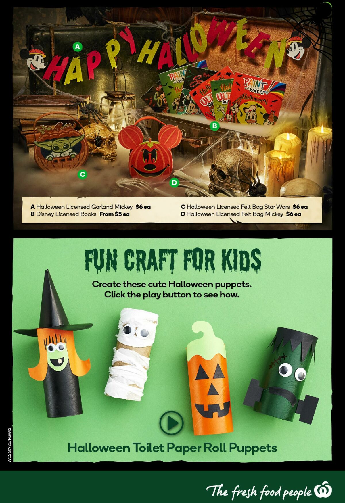 Woolworths Happy Halloween Catalogues from 25 September