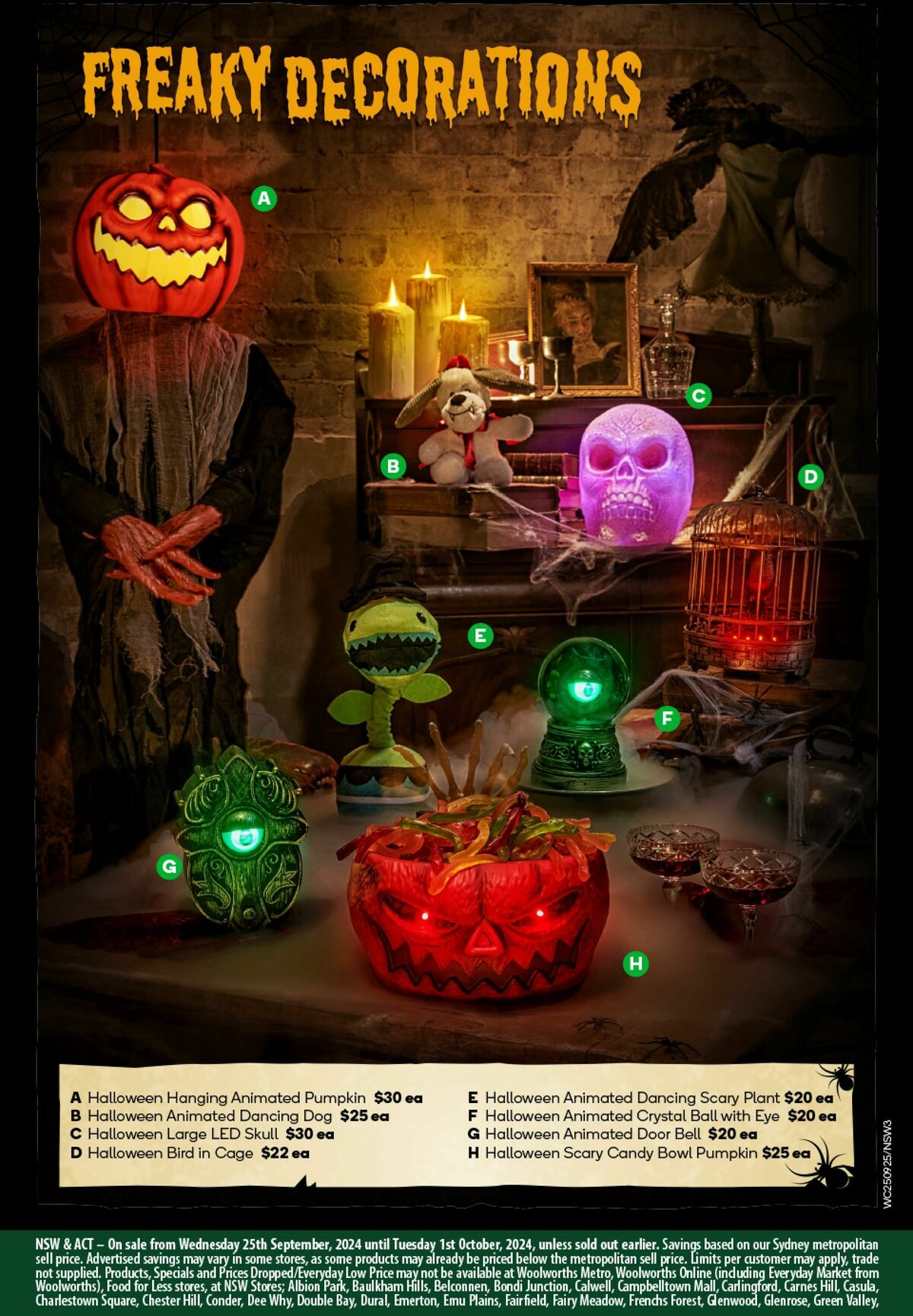 Woolworths Happy Halloween Catalogues from 25 September