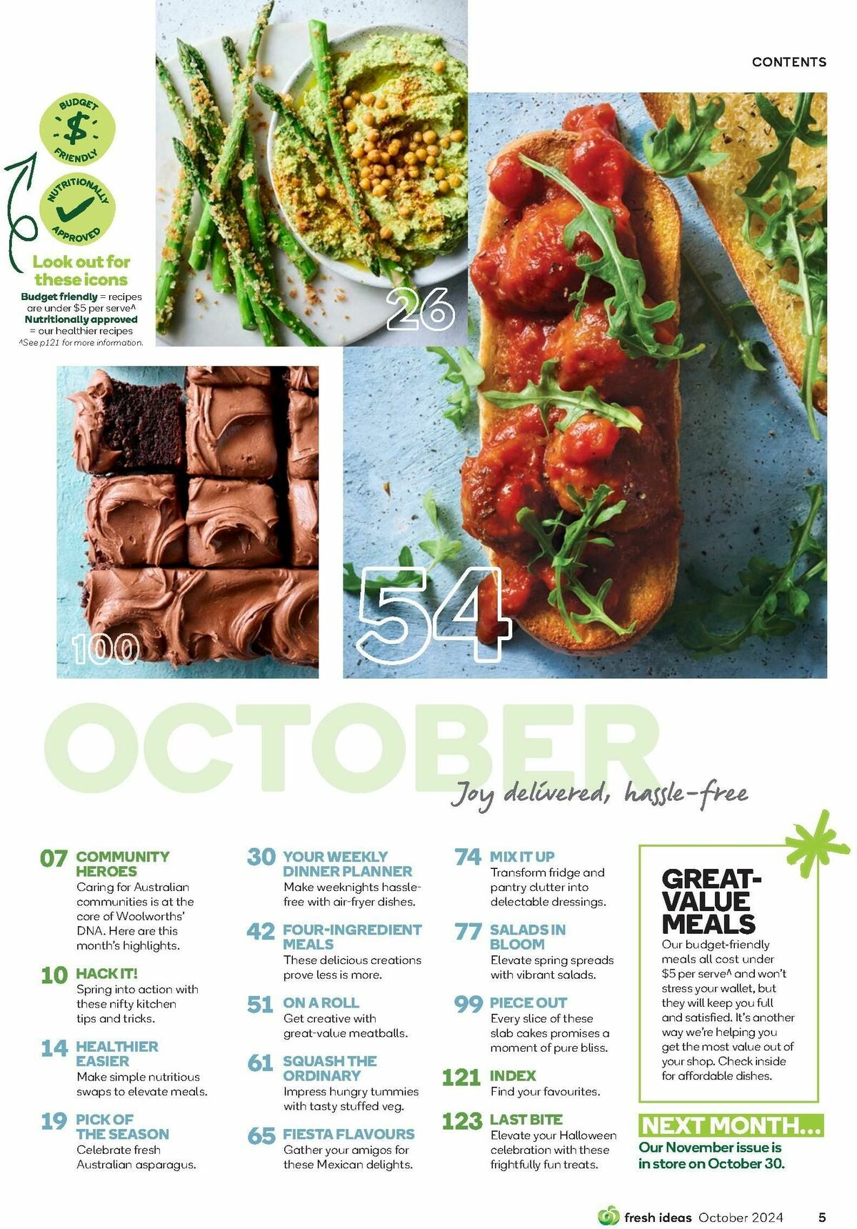 Woolworths Fresh Ideas Magazine October Catalogues from 1 October