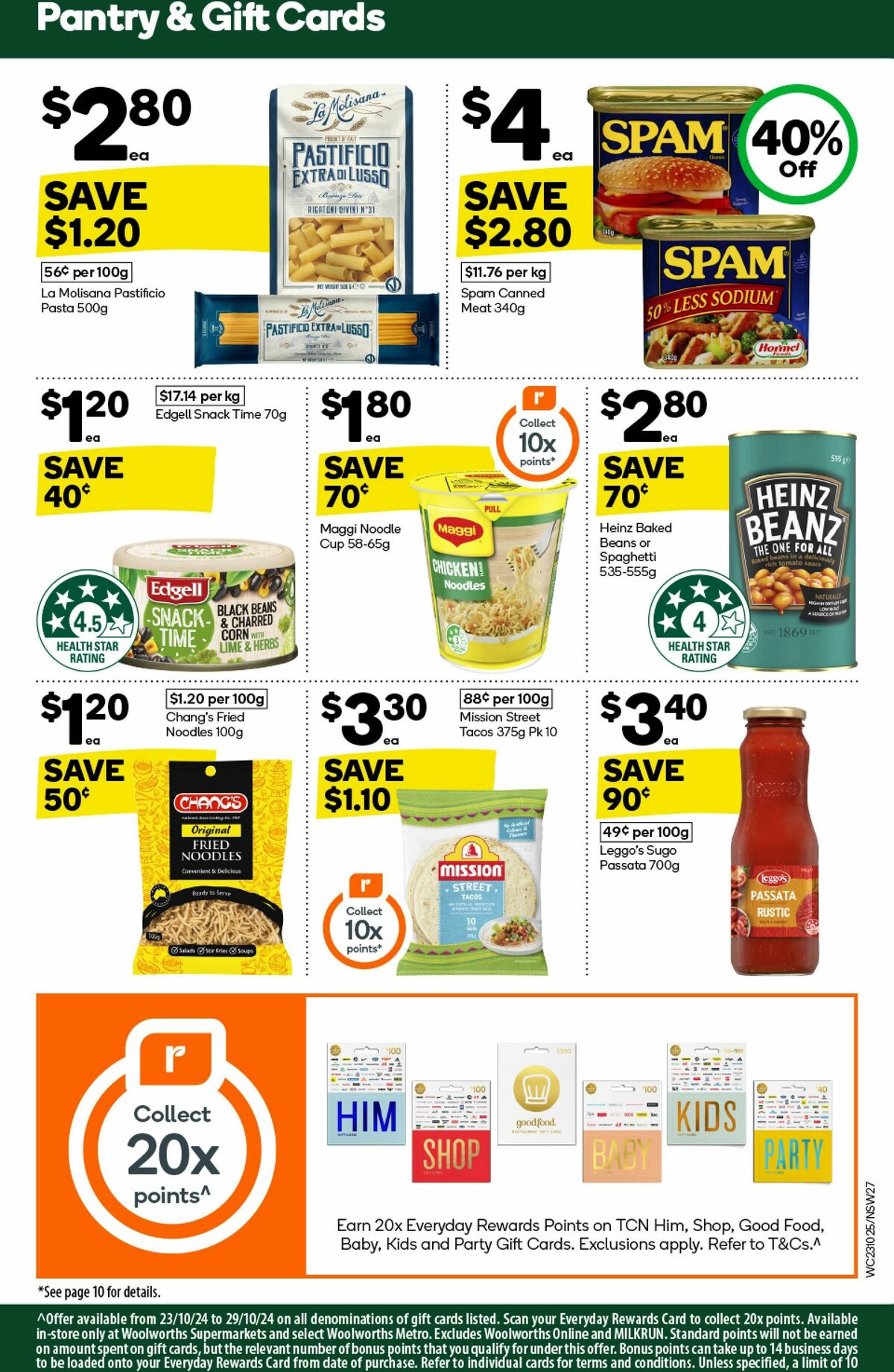 Woolworths Catalogues from 23 October