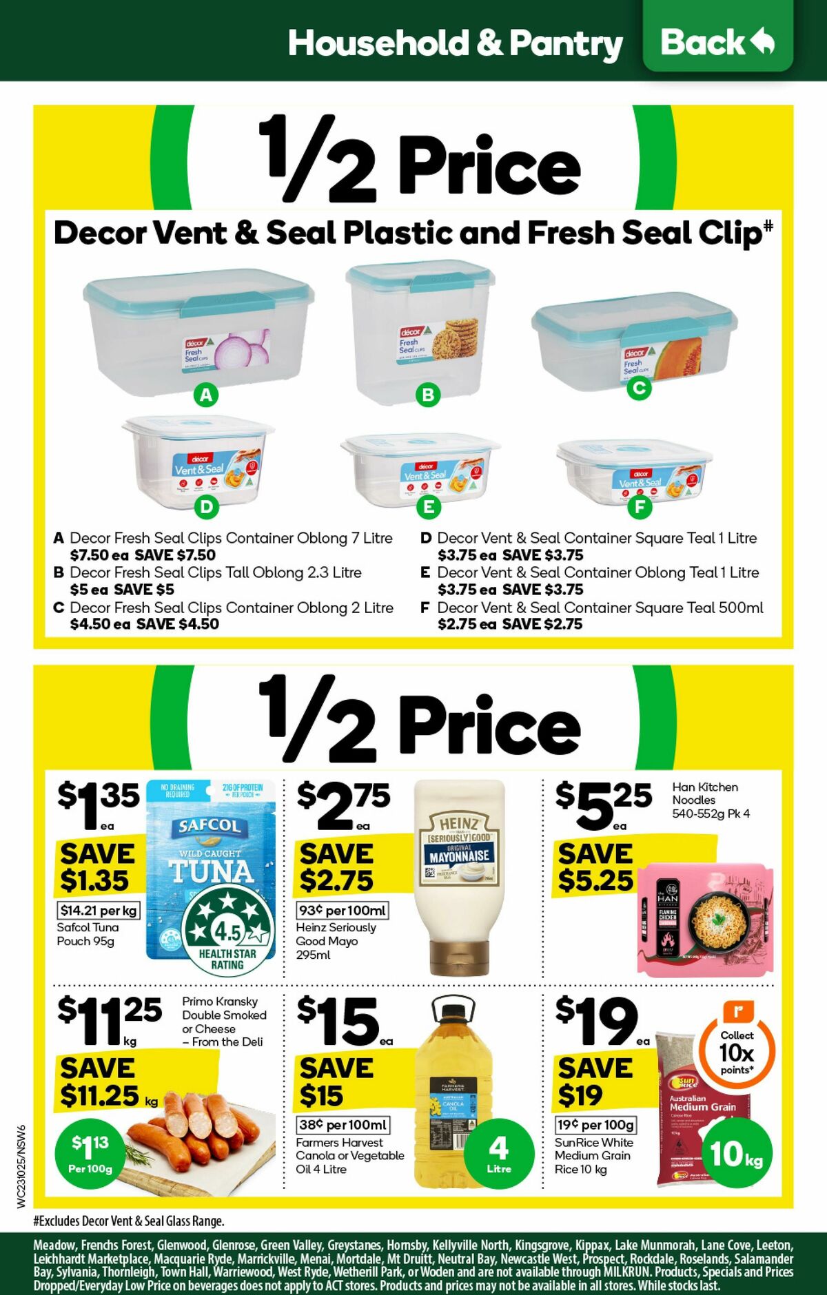 Woolworths Catalogues from 23 October