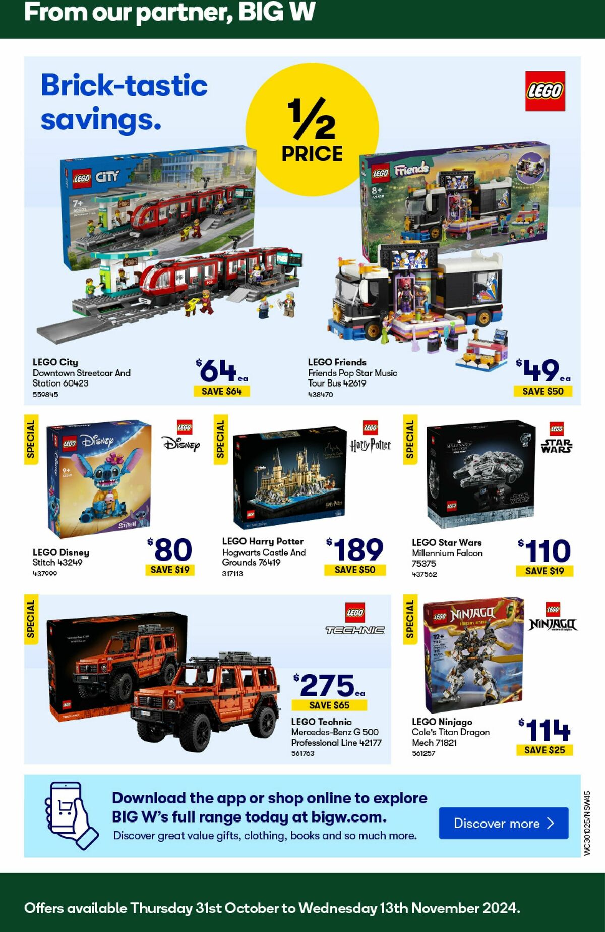 Woolworths Catalogues from 30 October