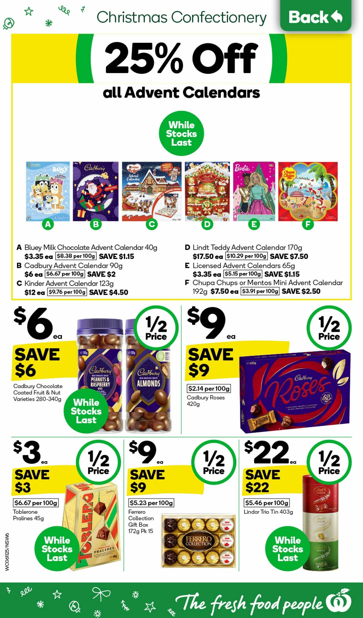 Woolworths Catalogues from 6 November