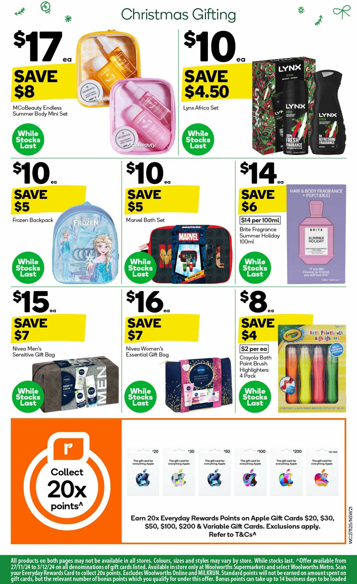 Woolworths Catalogues from 27 November