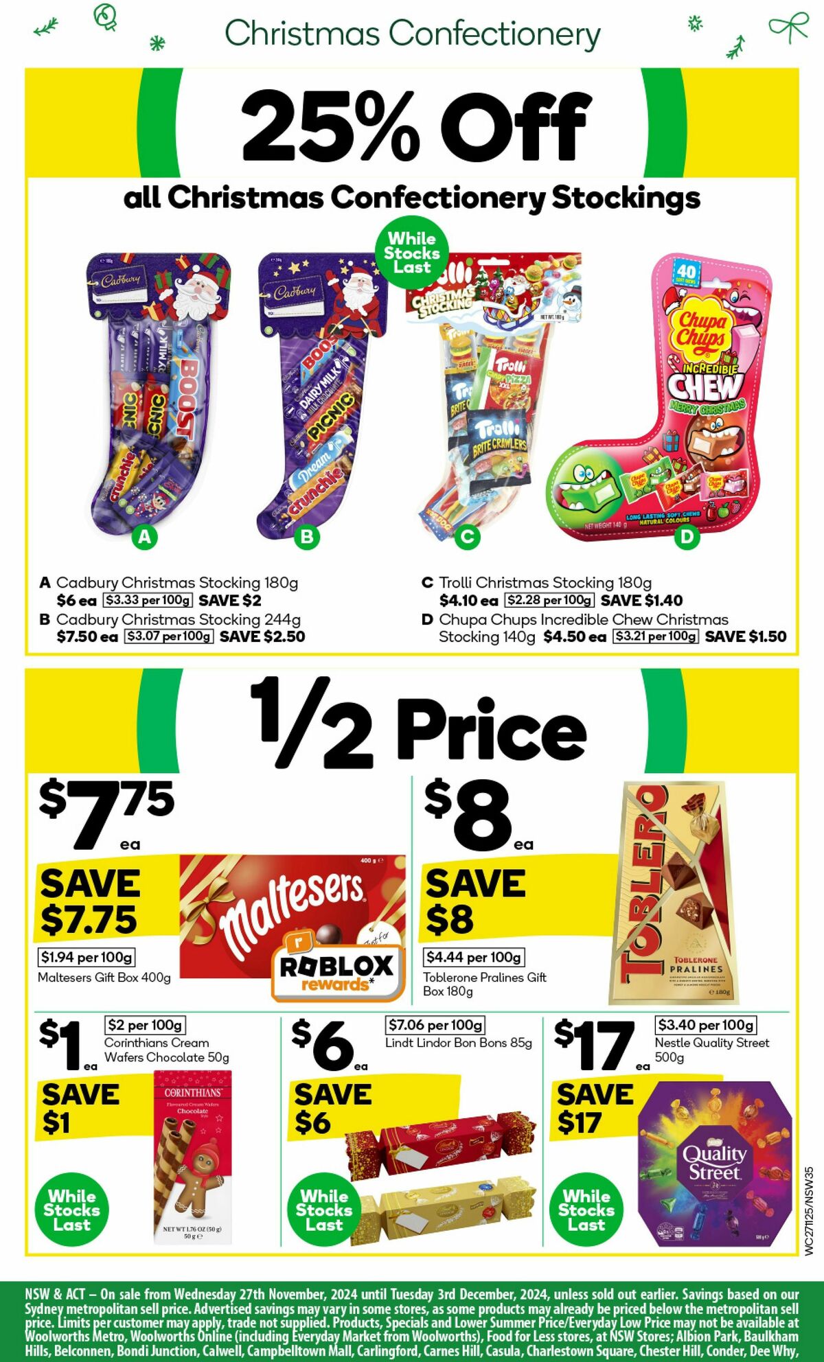 Woolworths Catalogues from 27 November