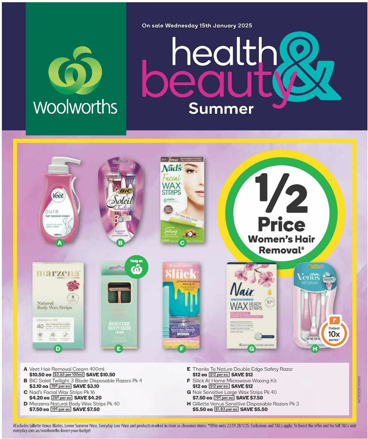 Woolworths Summer Health & Beauty Catalogues from 15 January