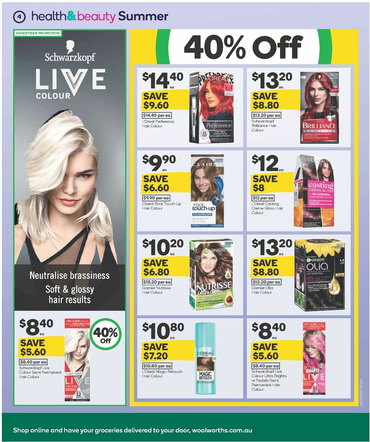 Woolworths Summer Health & Beauty Catalogues from 15 January