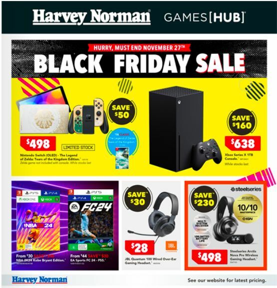 Harvey Norman from 20 November