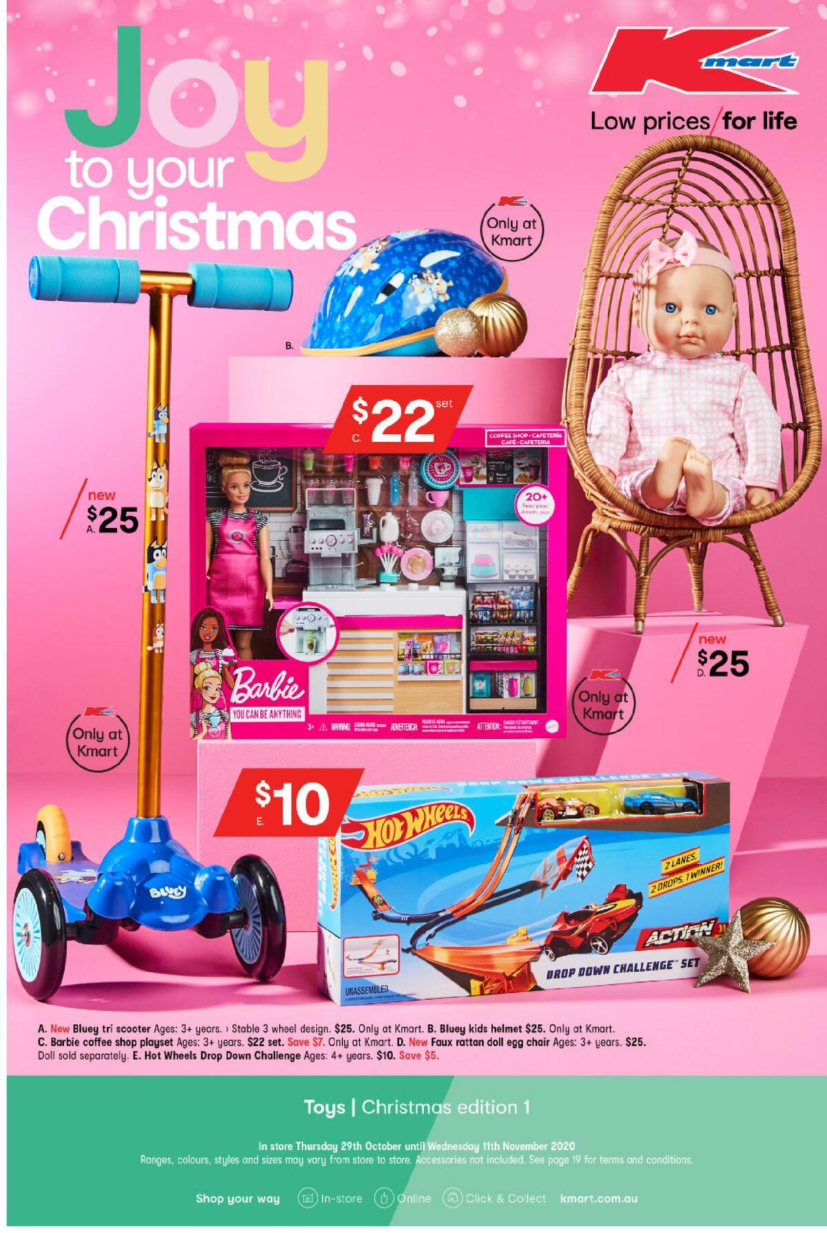 Kmart Joy to Your Christmas from 29 October